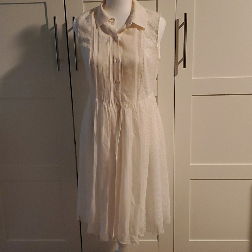 DVF Nieves white dress